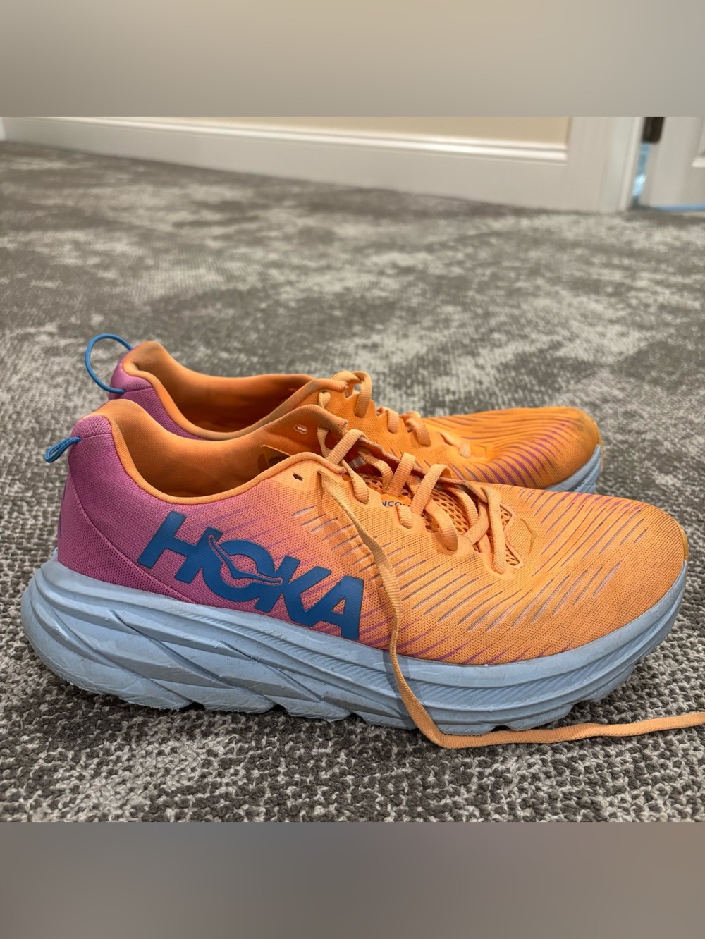 Hoka One One Rincon 3 Sun Shade Athletic Running Shoes Womens U.S. 9.5